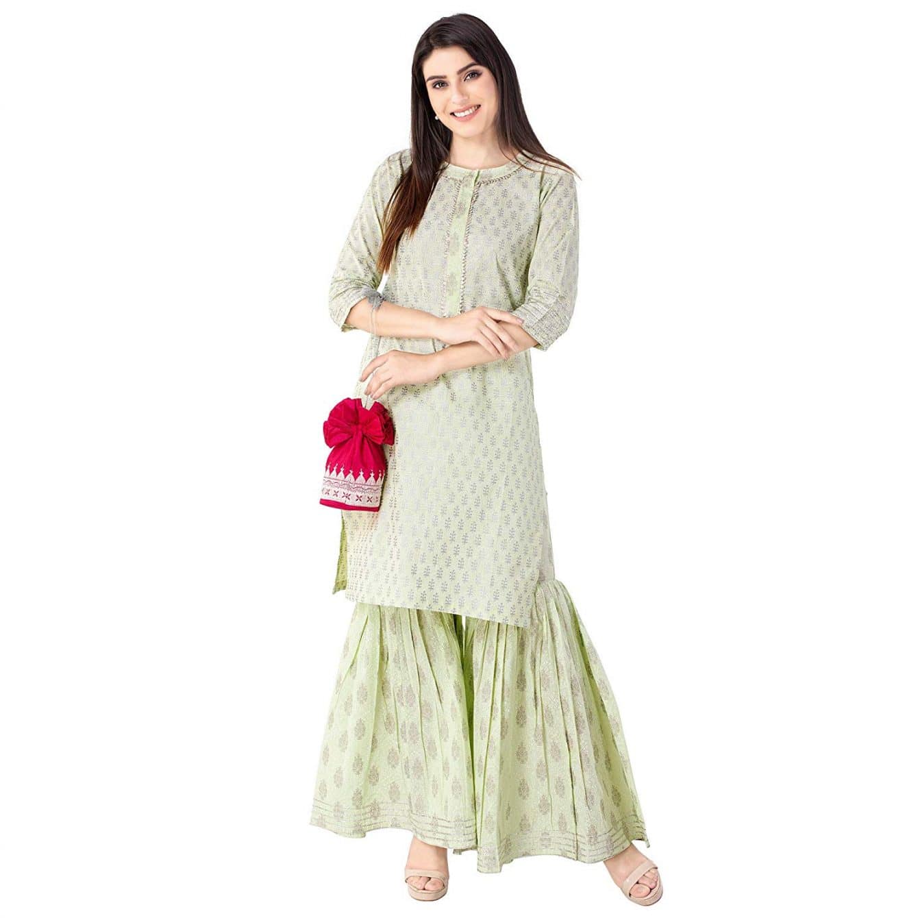 Women's cotton sharara suit