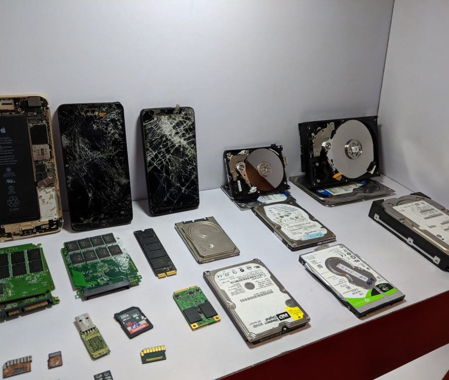 broken, damaged, wet, burnt & cracked disks
