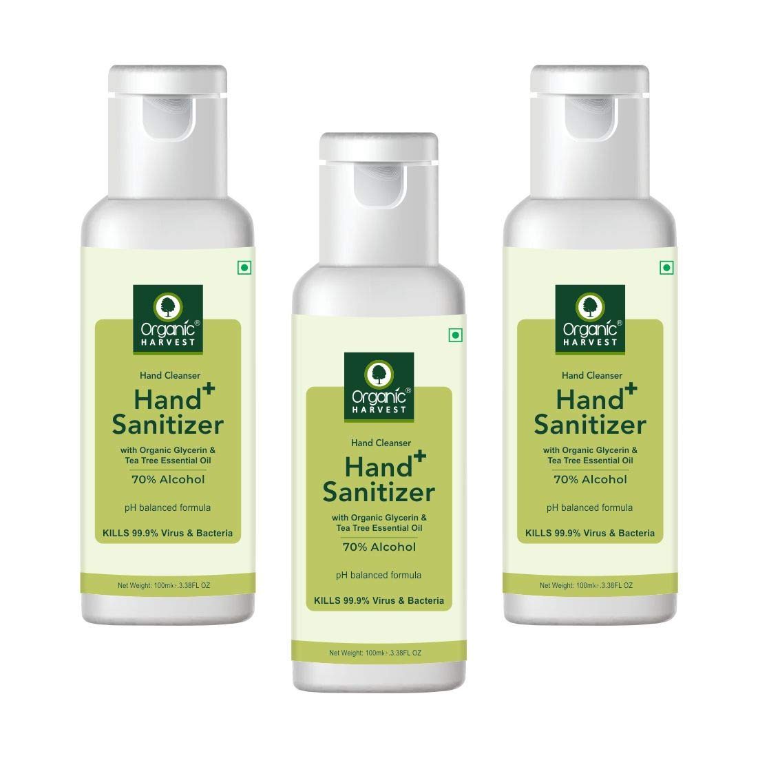 Organic Harvest Instant Anti - Bacterial Gel Hand Sanitizer & Hand Cleanser