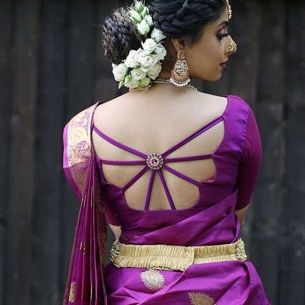 Latest Back Design For Blouse (25 Beautiful Designs) - Ootdiva