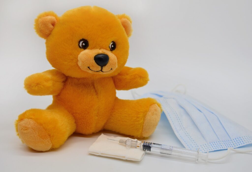 teddy bear, flu vaccination, flu